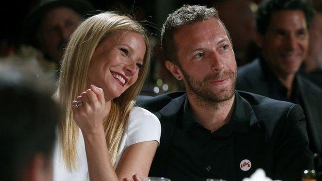 Gwyneth Paltrow and Chris Martin in January