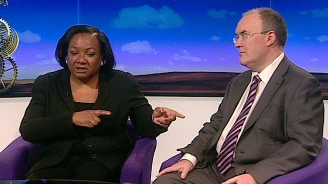 Diane Abbott and Simon Clark