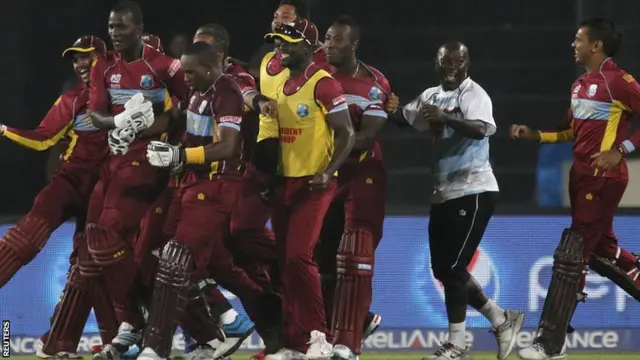 West Indies celebrate