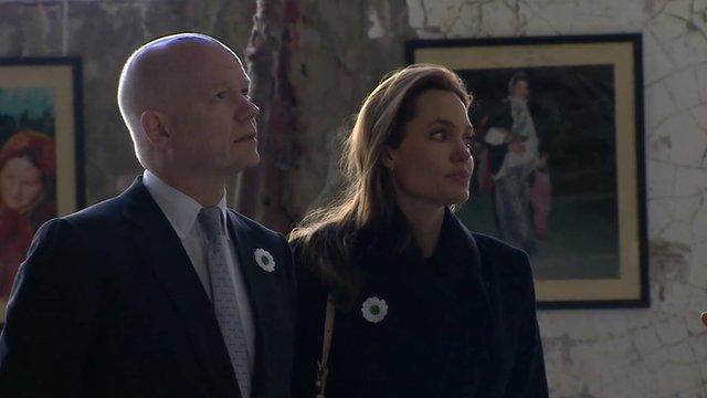 William Hague and Angelina Jolie