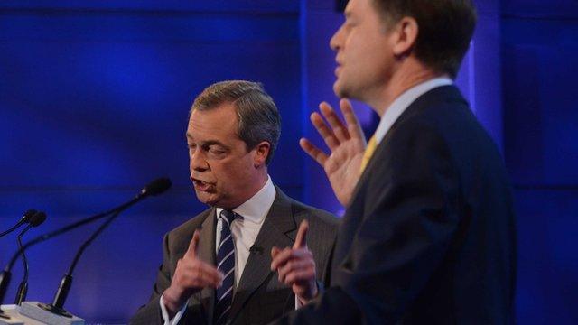 Nigel Farage and Nick Clegg