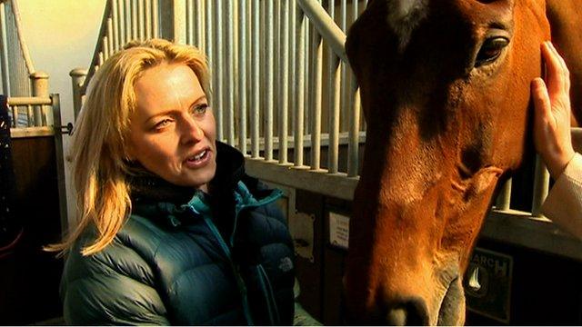 Trainer Rebecca Curtis says Grand National favourite Teaforthree is "cocky"