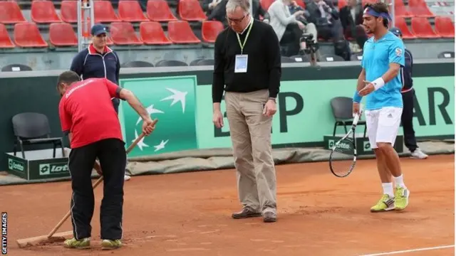 Court repairs at Naples Tennis Club