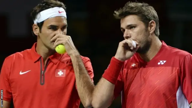 Roger Federer and Stanislas Wawrinka