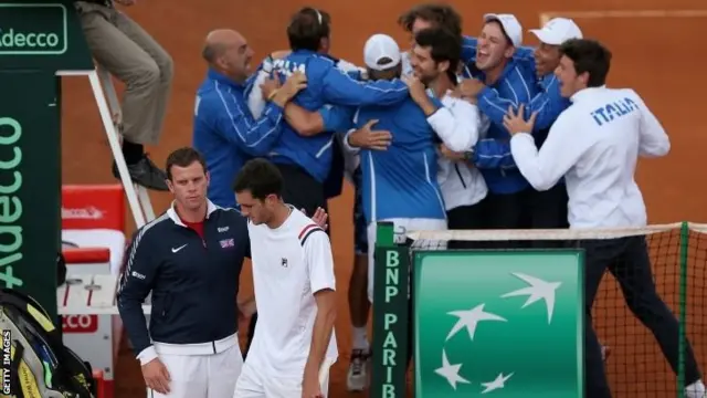 Naples tennis club and Italy celebrations