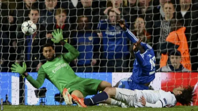 Chelsea 2-0 PSG (Agg: 3-3) - Demba Ba