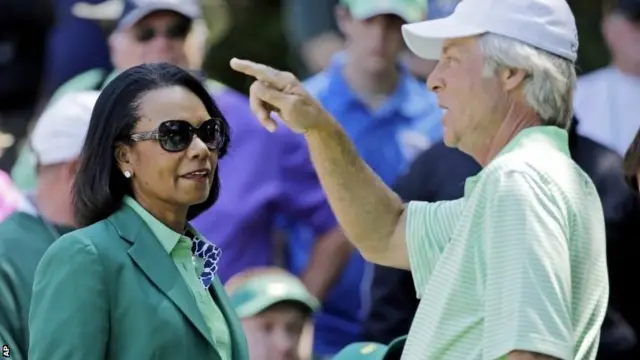 Ben Crenshaw points the way for Condoleeza Rice