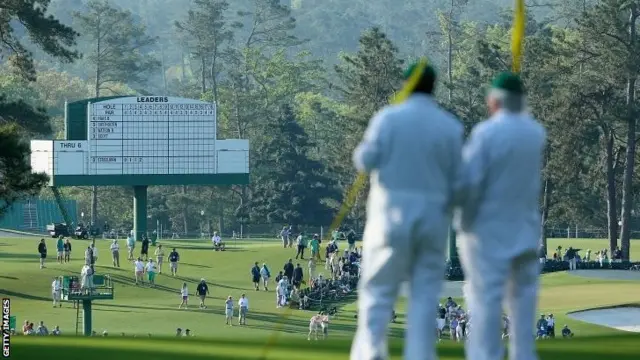 Flagholders on the second hole