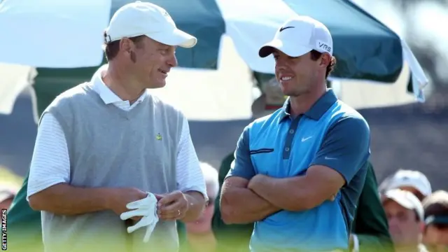 Jeff Knox and Rory McIlroy