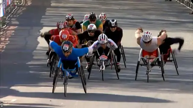 Men's wheelchair race