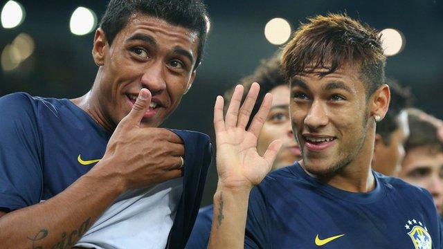 Paulinho and Neymar