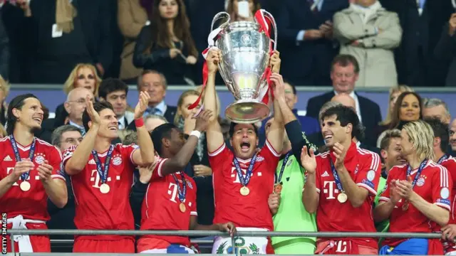 Bayern Munich win the 2013 Champions League