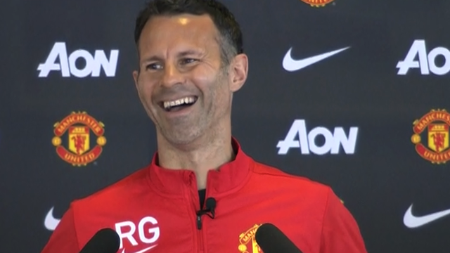 Ryan Giggs full of laughs in new Manchester United job