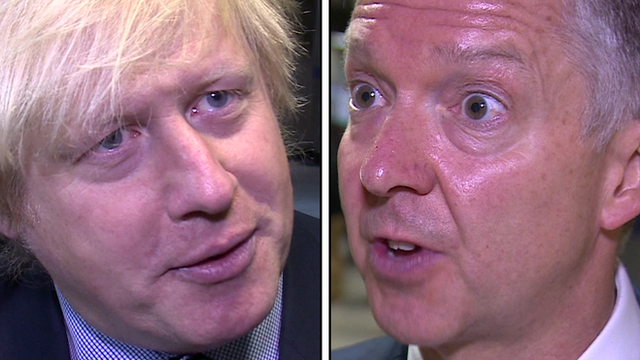 Boris Johnson and Mike Brown