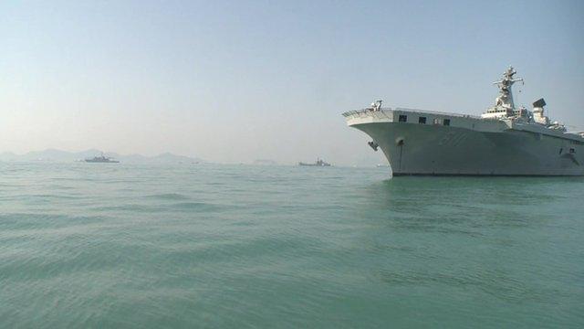 Boats take part in sunken ferry rescue operation