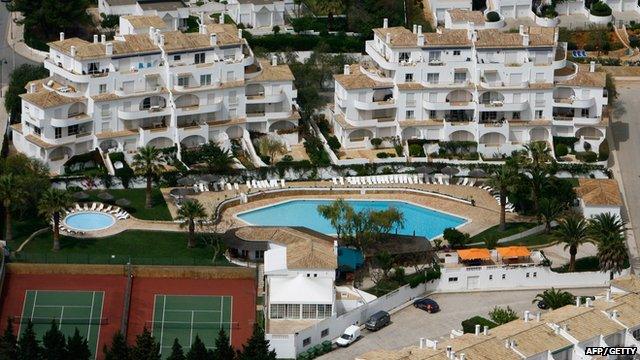 The Mark Warner Ocean Club apartments in Praia da Luz pictured in April 2008