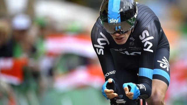 Britain's Chris Froome in action at the Tour de Romandie