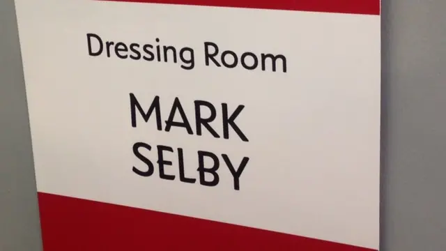 Mark Selby's dressing room