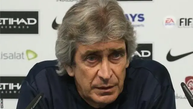 Manchester City manager Manuel Pellegrini