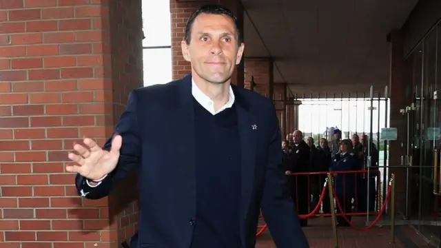 Sunderland manager Gus Poyet arrives ahead of the West Brom match