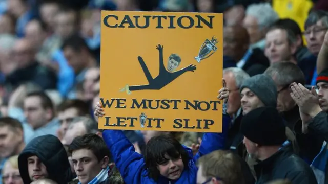 A Man City fan taunts Steven Gerrard for his costly slip against Crystal Palace