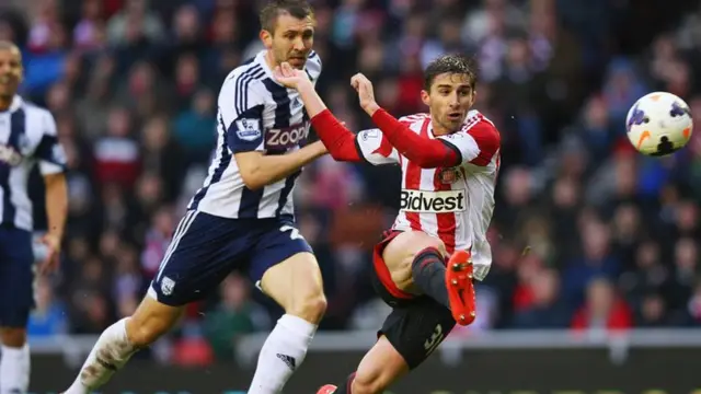 Fabio Borini scores Sunderland's second against West Brom