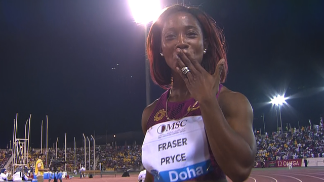 Diamond League: Shelly-Ann Fraser-Pryce wins 100m in Doha