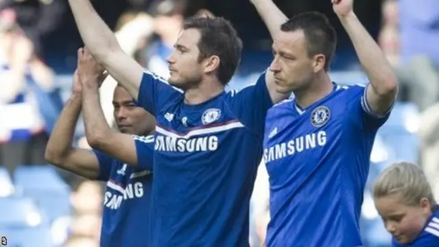 Ashley Cole, Frank Lampard, John Terry