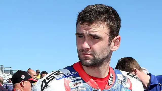 William Dunlop was fastest in the first Supersport practice