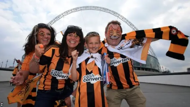 Hull fans at Wembley