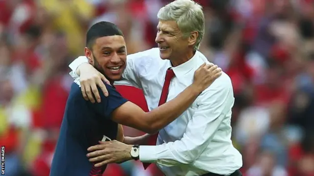 Arsene Wenger and Alex Oxlade-Chamberlain