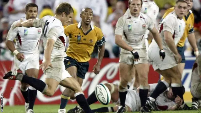 Jonny Wilkinson in action for England