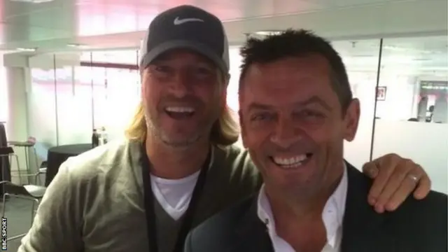 Robbie Savage and Phil Brown