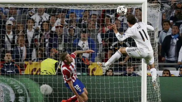 Gareth Bales scores fro Real Madrid