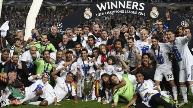 Real Madrid celebrate