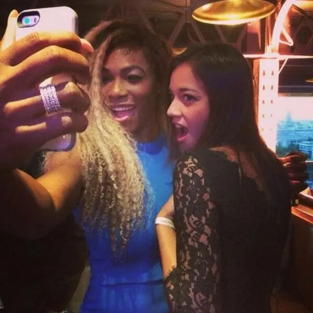 Serena Williams with Alize Lim