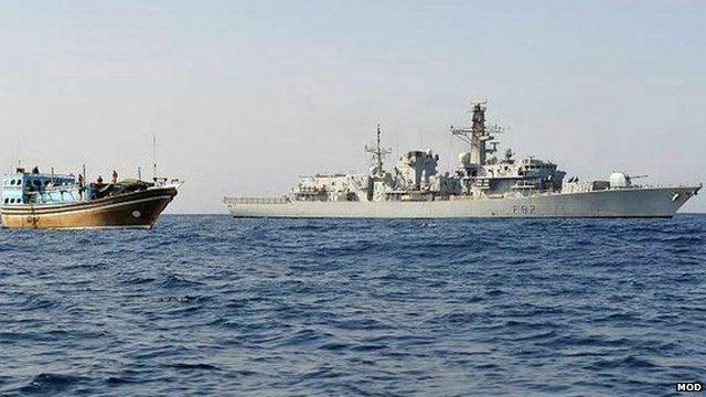 HMS Somerset on operations in the Gulf