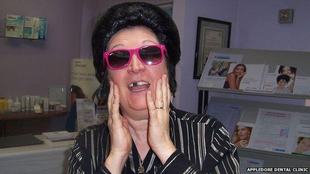 Dr Teresa Day dressed as Elvis