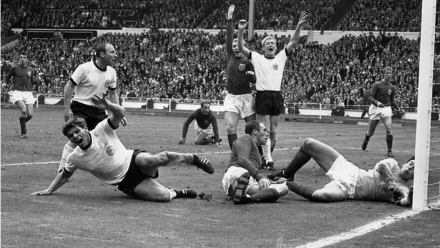 Wolfgang Weber sends the 1966 World Cup final into extra-time