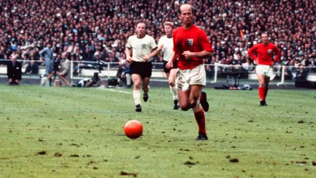 Bobby Charlton during the 1966 World Cup final