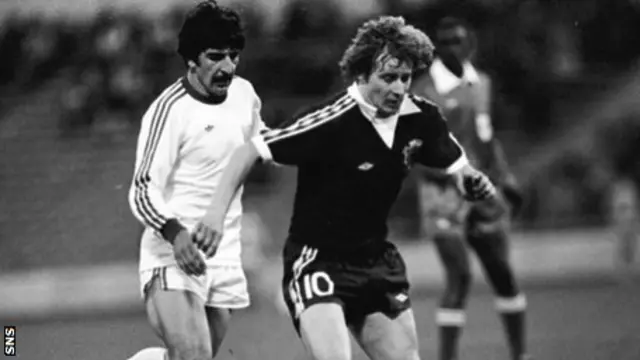 Asa Hartford in action against Iran