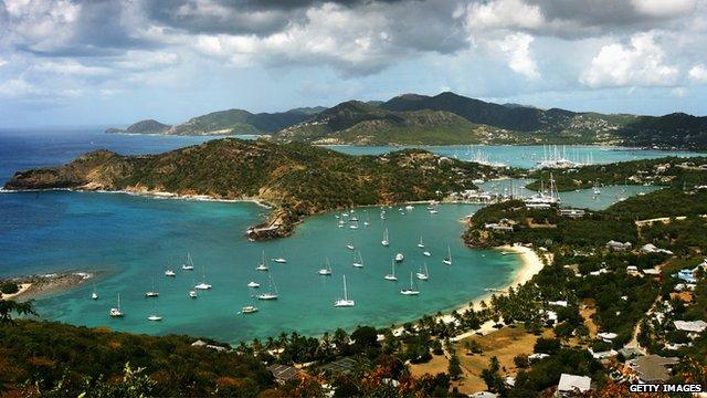 St John's harbor in Antigua