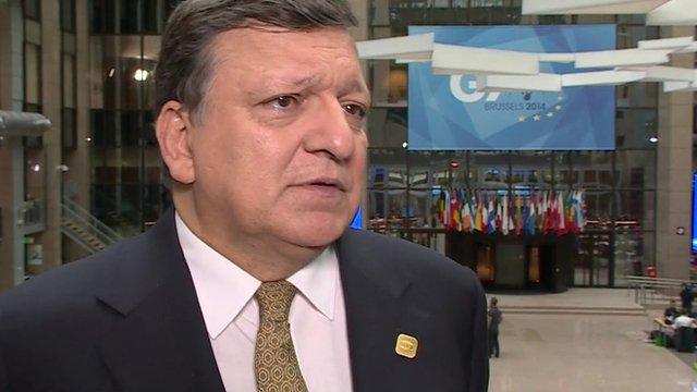 EU Commission President Jose Manuel Barroso