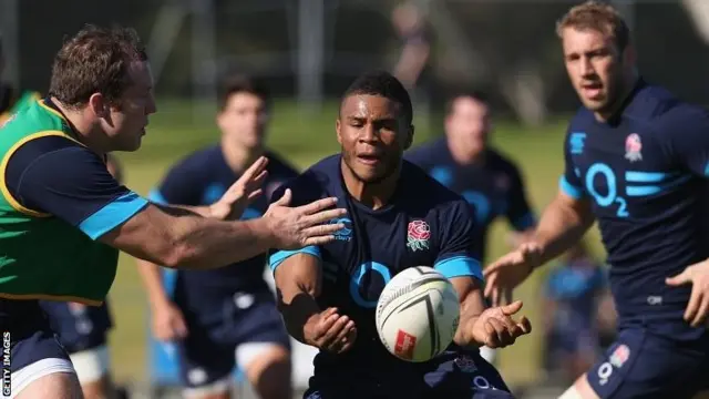 Kyle Eastmond in training