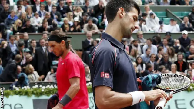 Rafael Nadal and Novak Djokovic