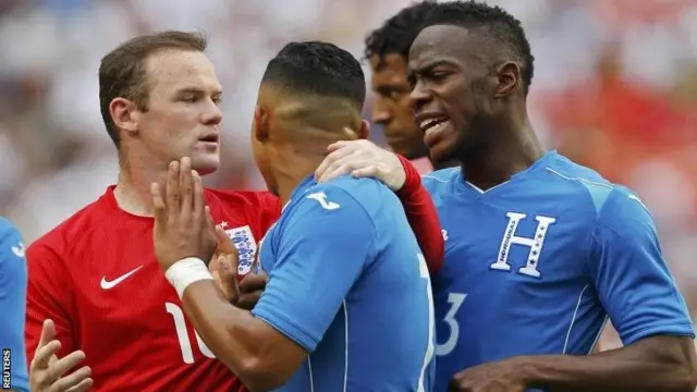 England v Honduras gets heated