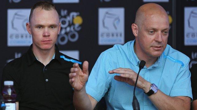 Sir Dave Brailsford (right) with Chris Froome of Team Sky