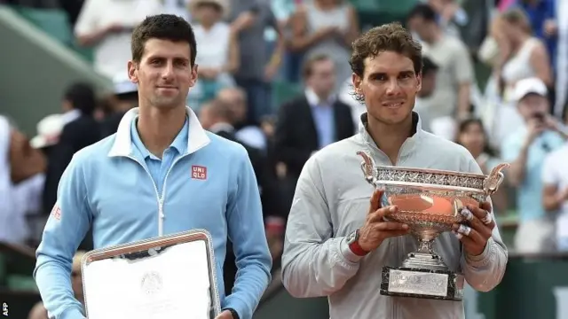 Novak Djokovic and Rafael Nadal