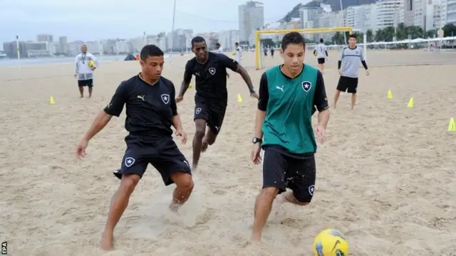 Football on Copacabana