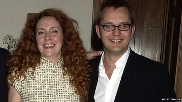 Rebekah Brooks and Andy Coulson at a party in 2004